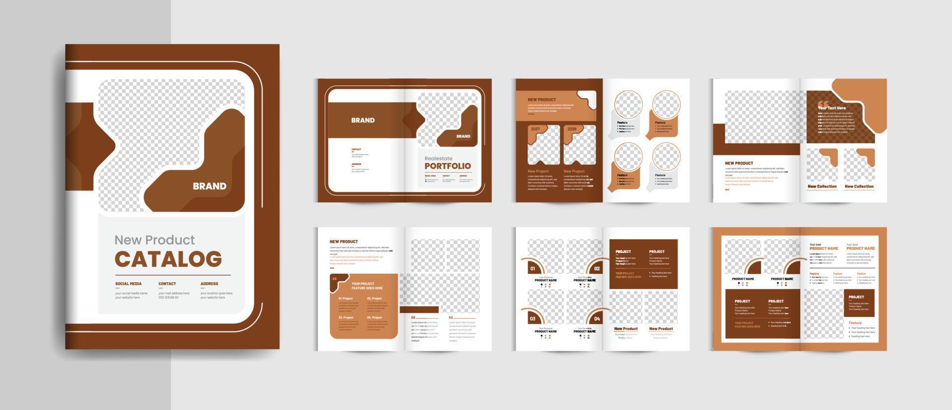 Product catalog brochure vector