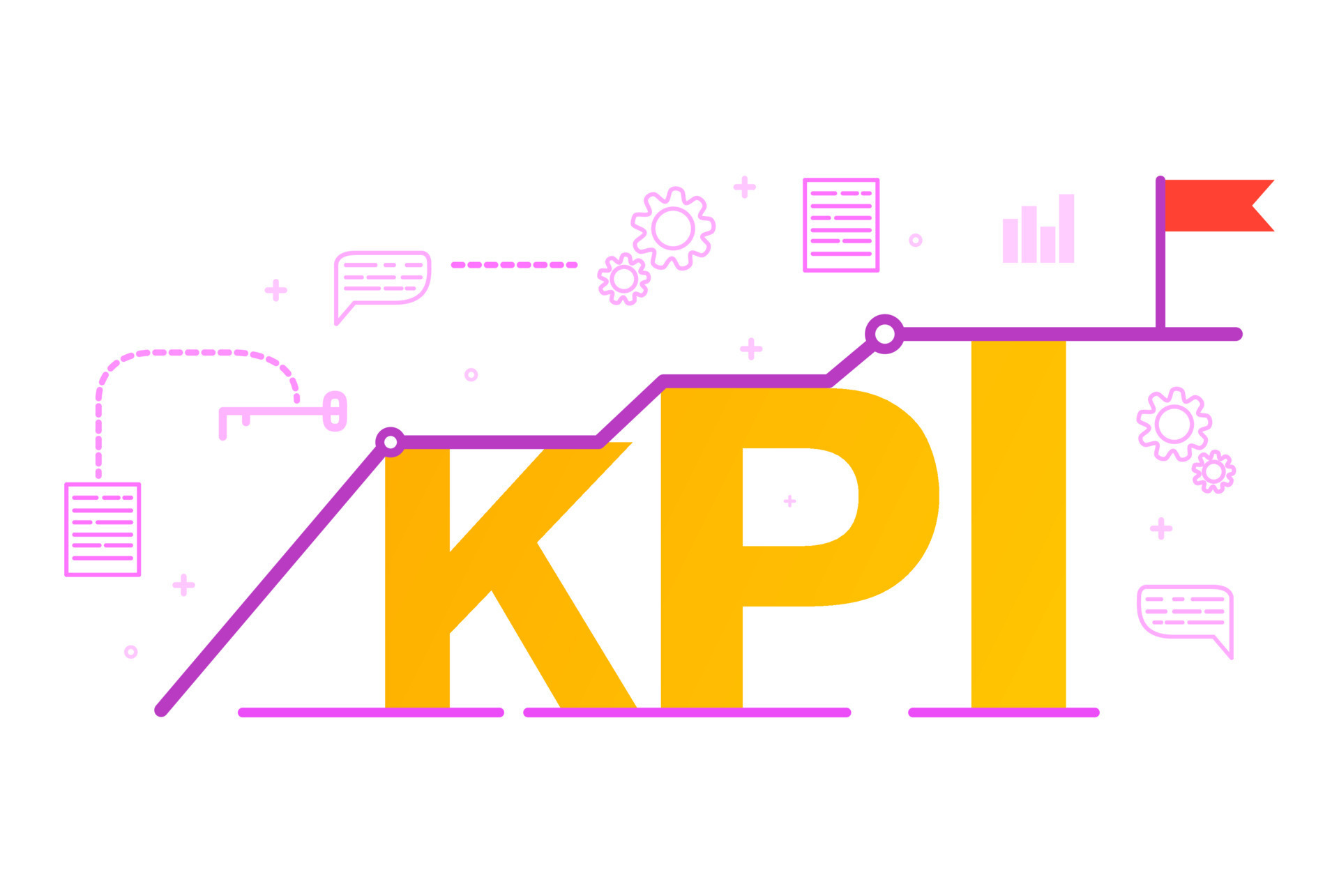 Key Performance Indicator business concept.Improving the work of the