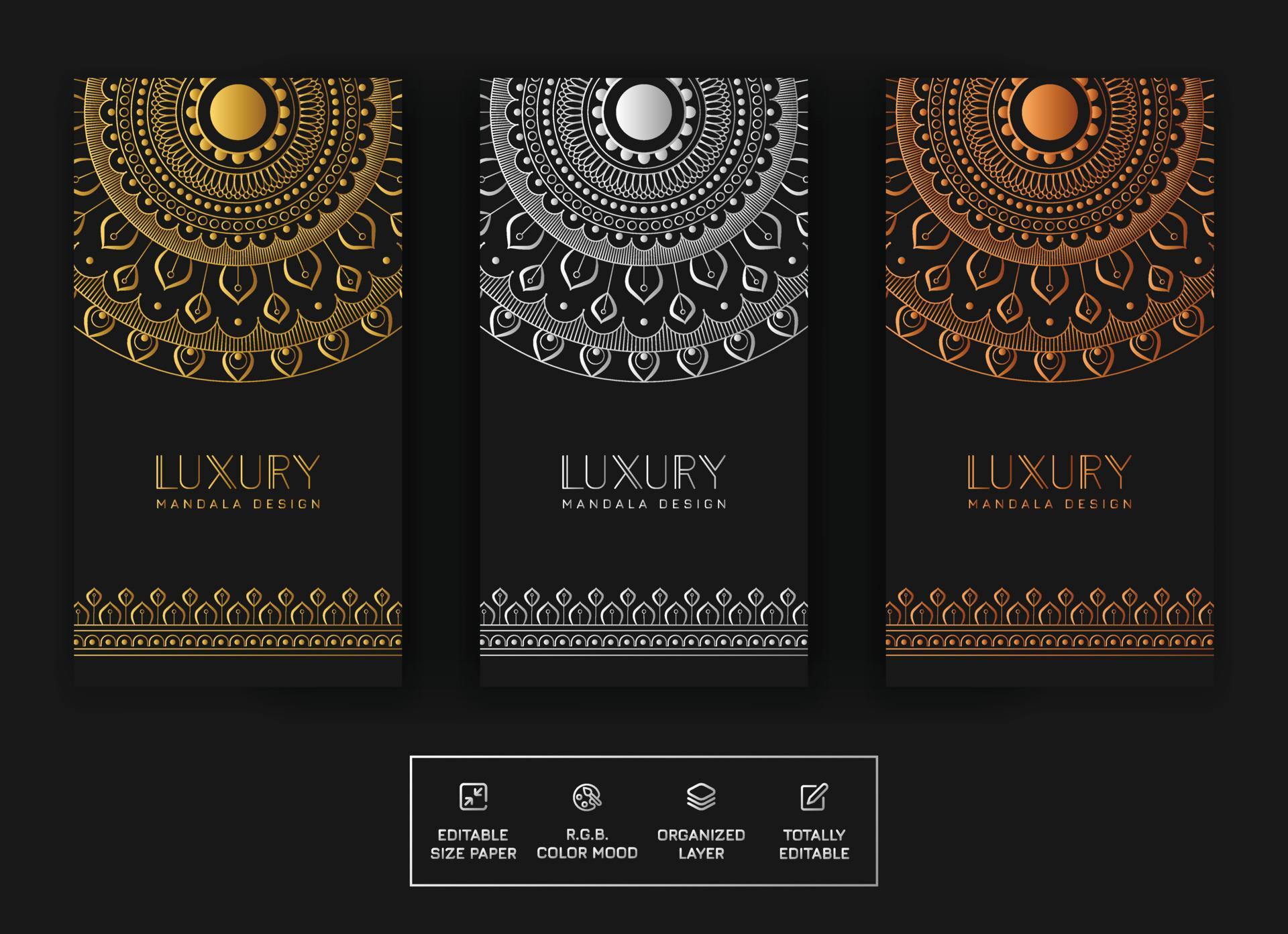 Luxury colorful mandala wedding card background for all 12186534 Vector