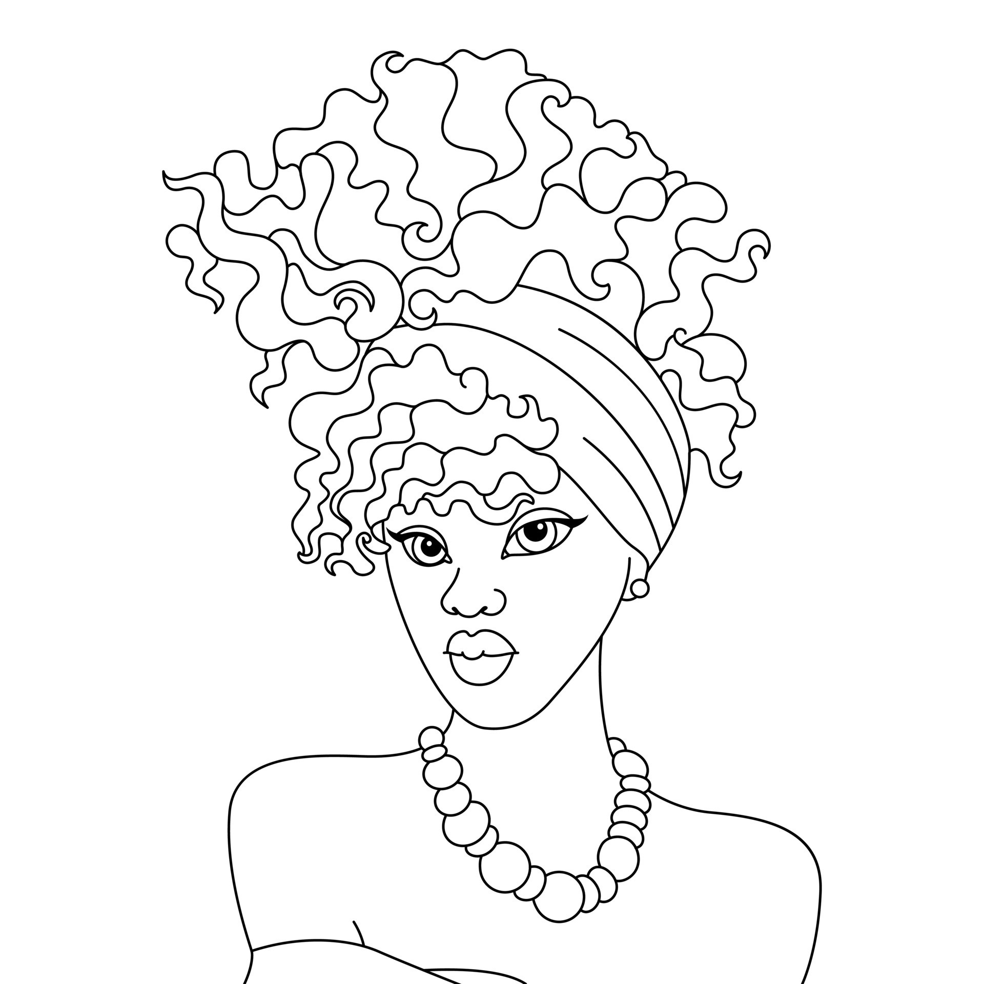 Hairdresser coloring page  Free Printable Coloring Pages