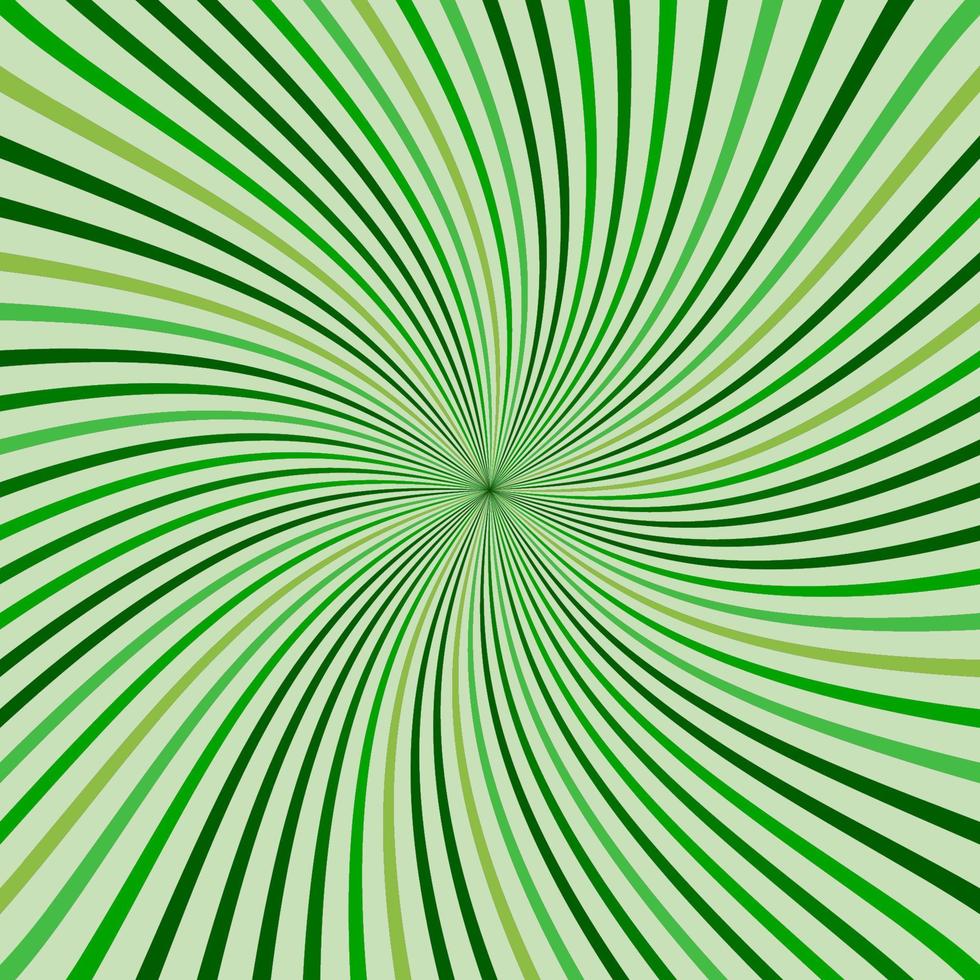 Abstract retro rays green background. vector
