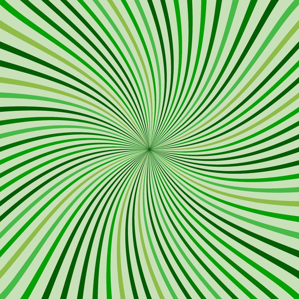 fondo verde de rayos retro abstractos. vector