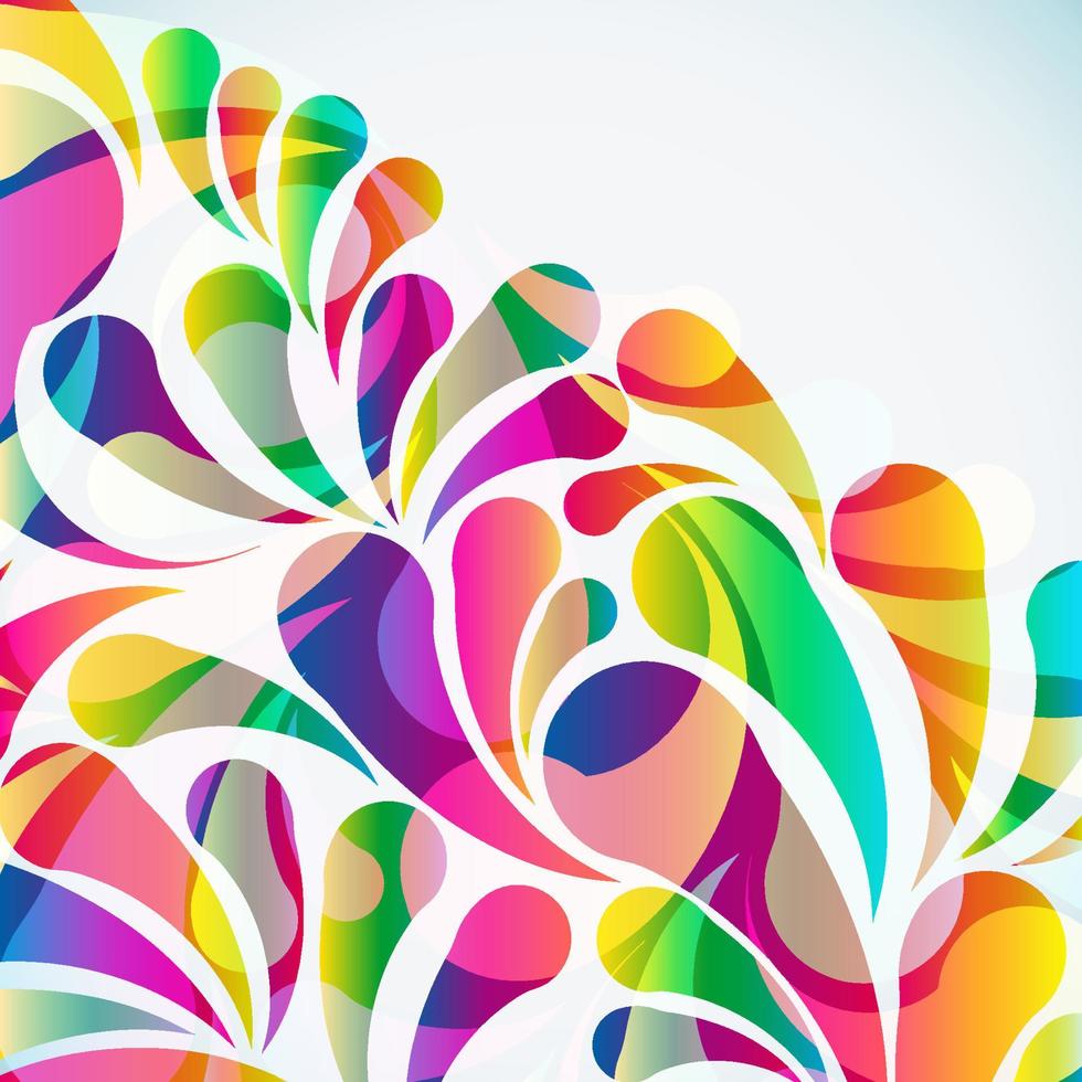 Abstract colorful arc-drop background. Vector. vector