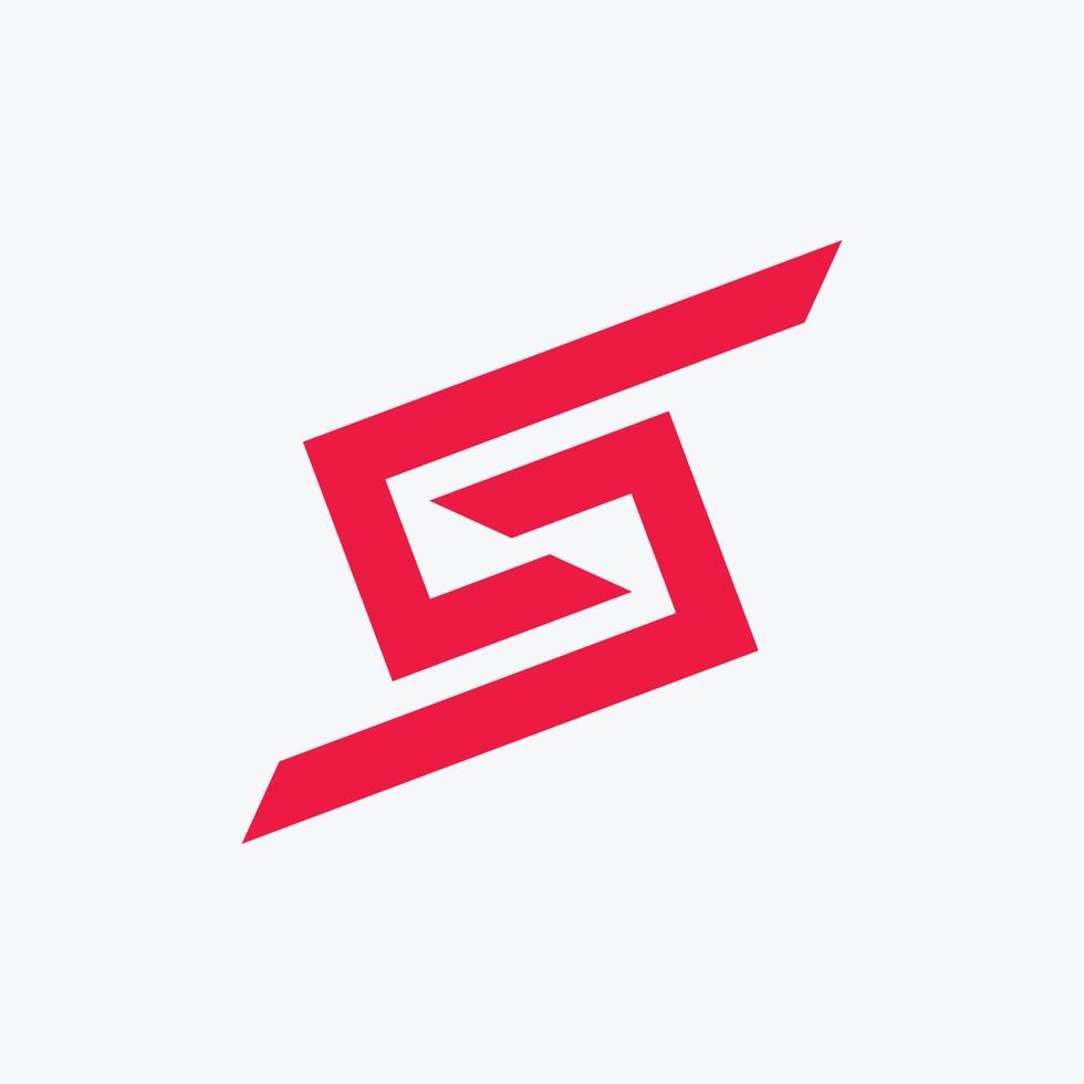 S logo mark design vector