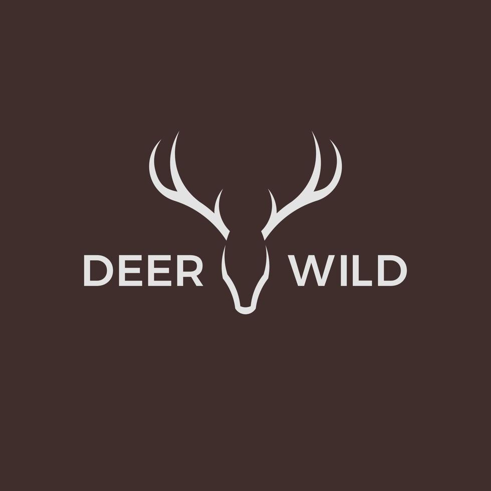 Deer logo design using golden ratio vector