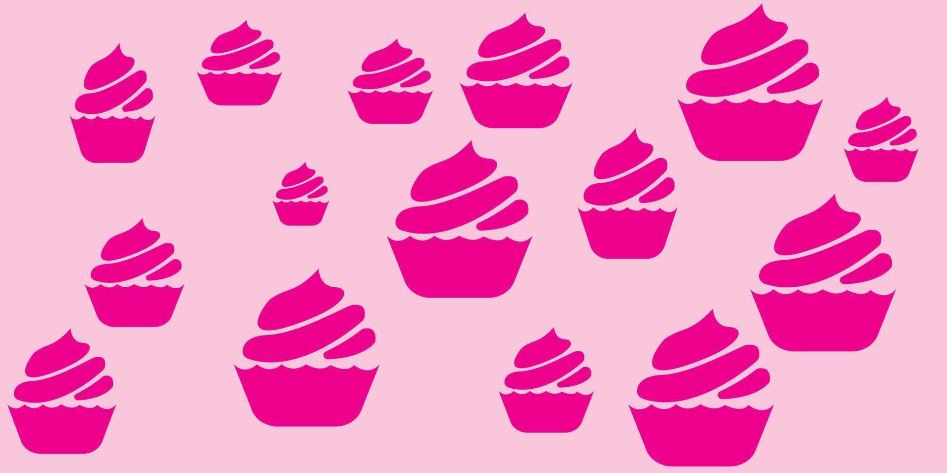 background patern cupcake vector