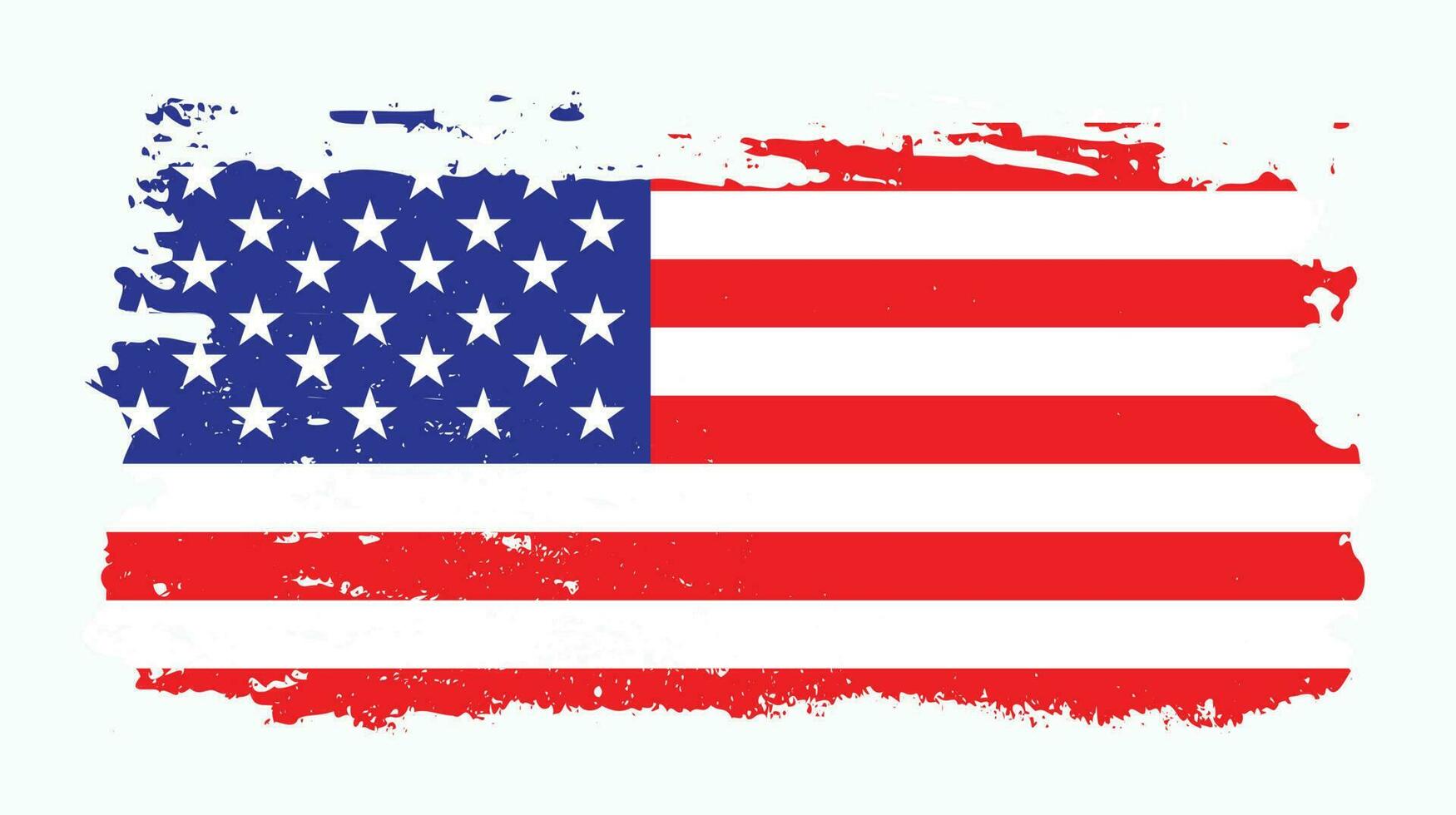 vector de bandera americana angustiado
