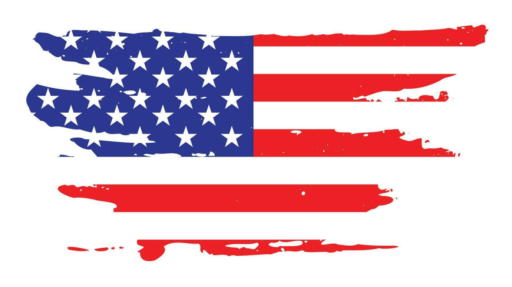 Grunge USA colorful flag design vector