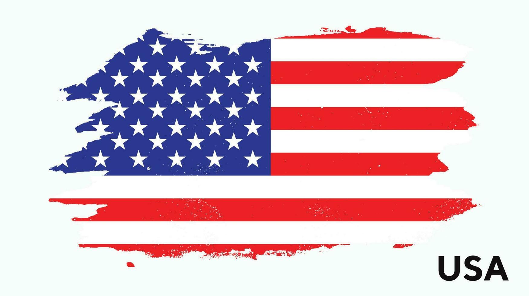 American best grunge texture flag vector