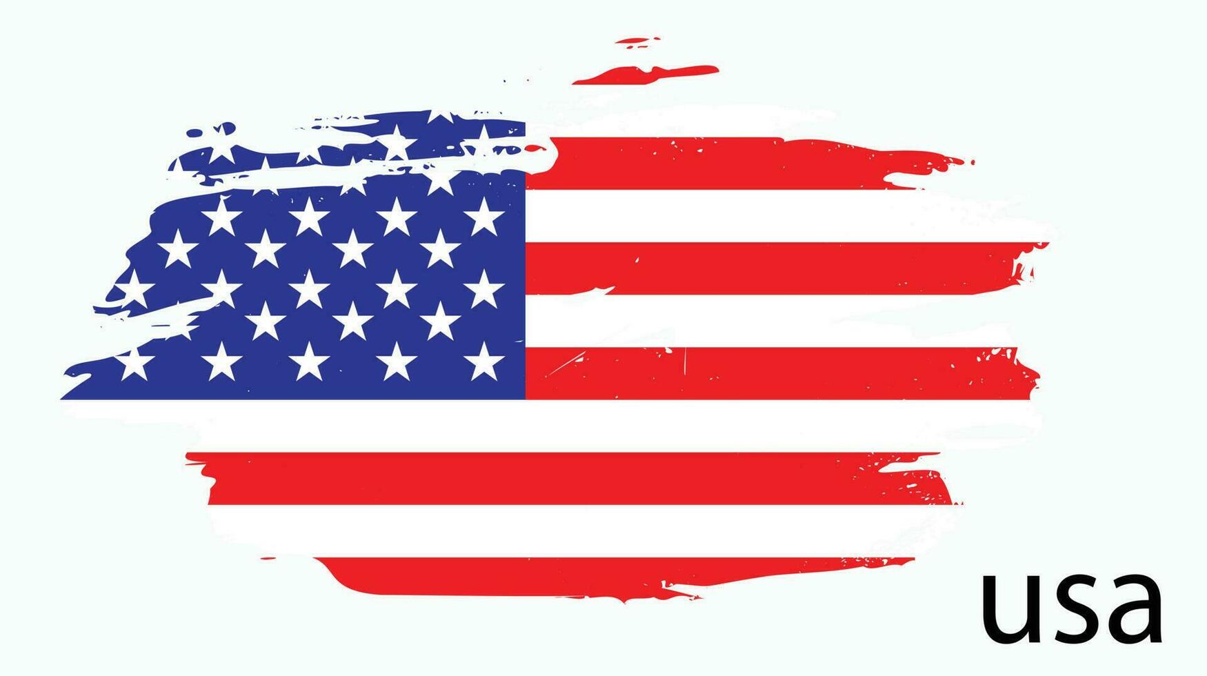 Professional new grunge texture USA flag design vector