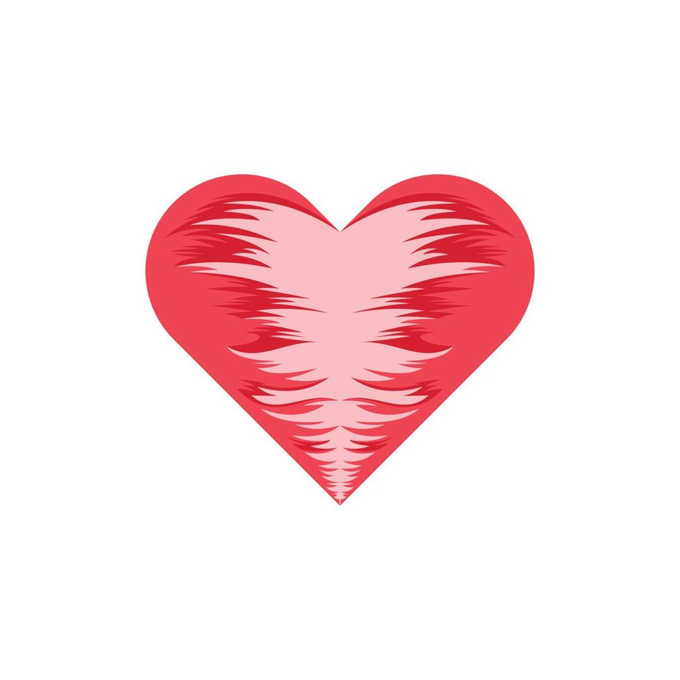 logotipo de ilustración moderna abstracta de amor vector