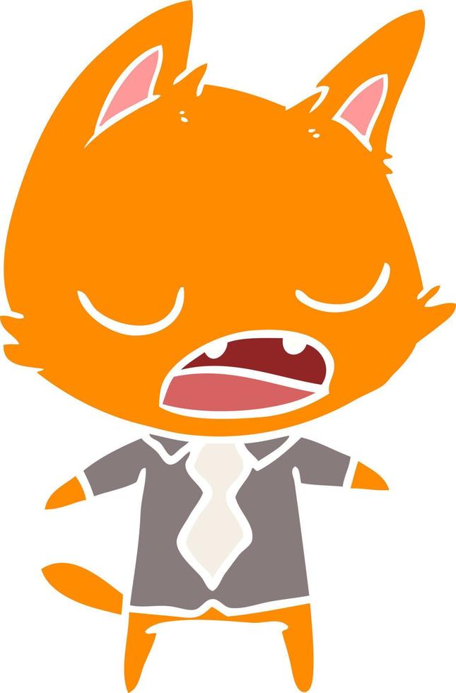talking cat boss vector