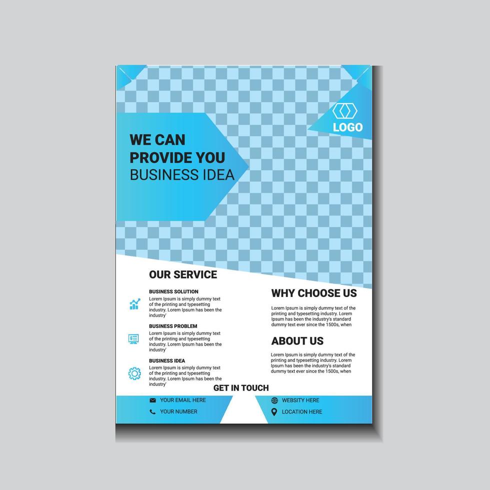 Business letterhead Flyer Template  Vector Design Corporate Creative business flyer or poster design template.