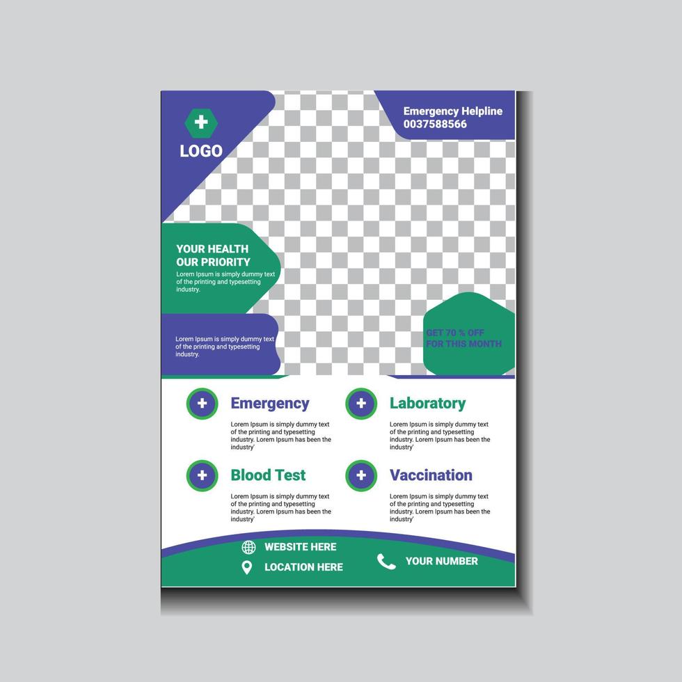Business letterhead Flyer Template  Vector Design Corporate Creative business flyer or poster design template.