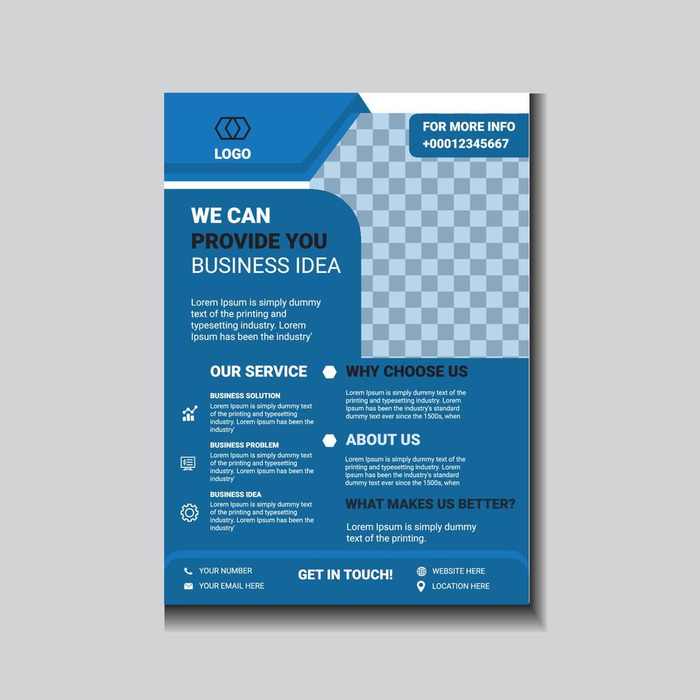 Business letterhead Flyer Template  Vector Design Corporate Creative business flyer or poster design template.
