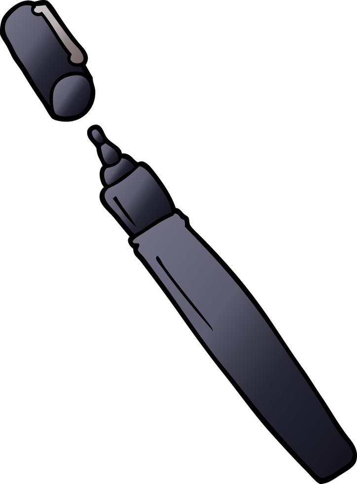 cartoon doodle of a permanent marker vector