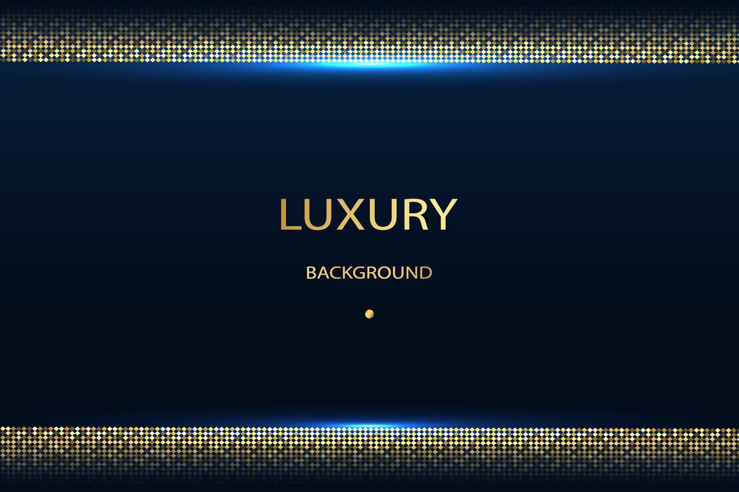 luxurious dark blue background with gold lines and neon lighting.vector vector