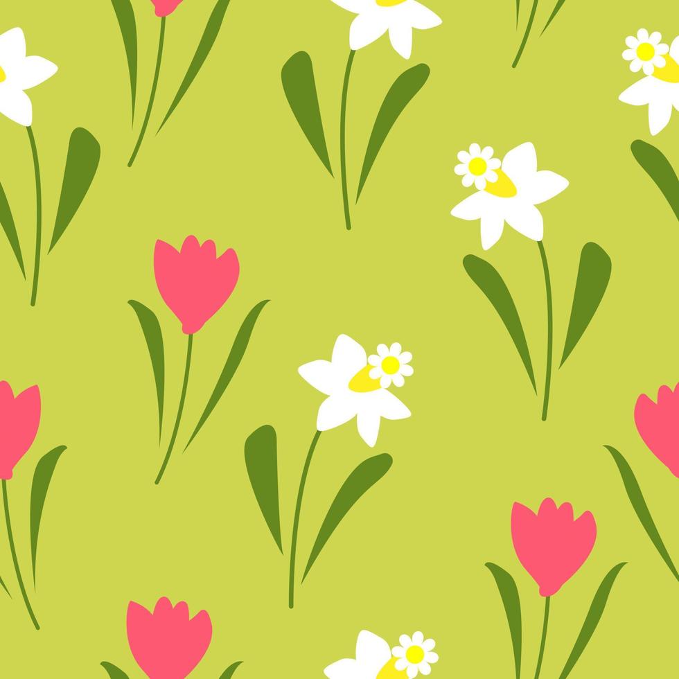 seamless pattern floral vector