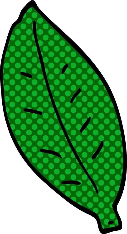 cartoon doodle leaf vector