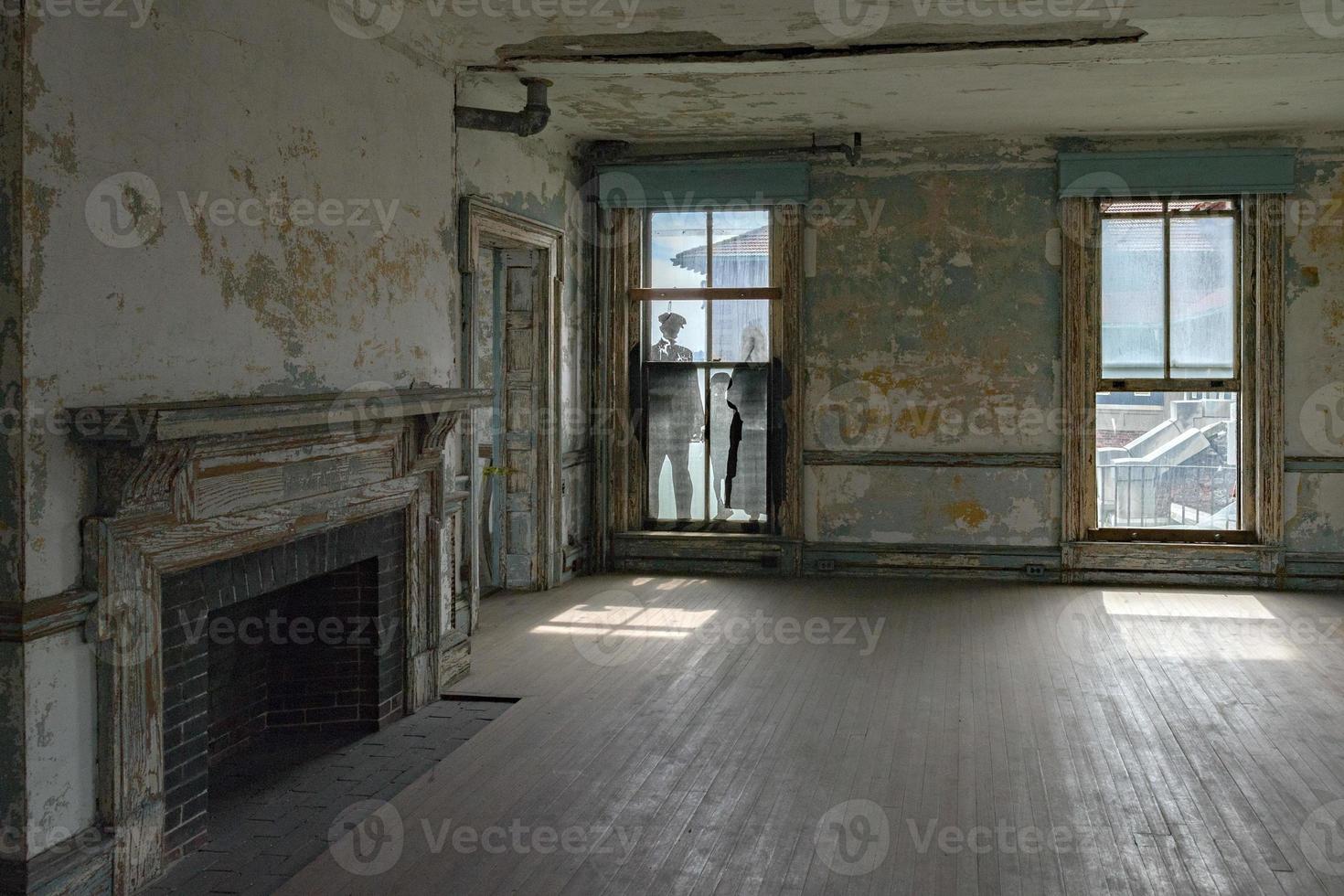 ellis island abandoned psychiatric hospital interior rooms photo