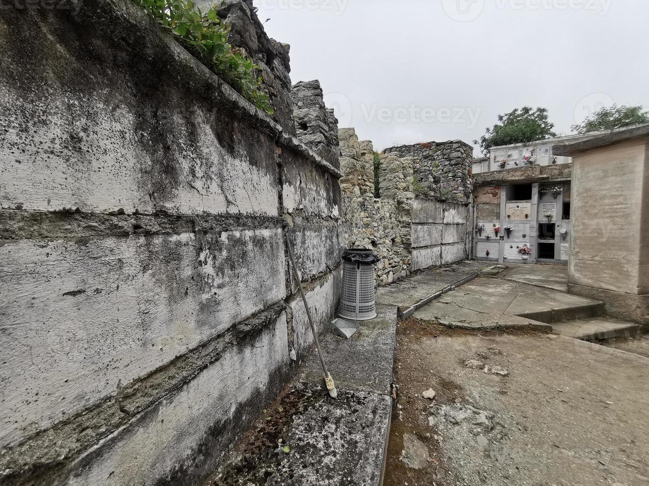 Monterosso Cinque Terre old cemetery tombs photo