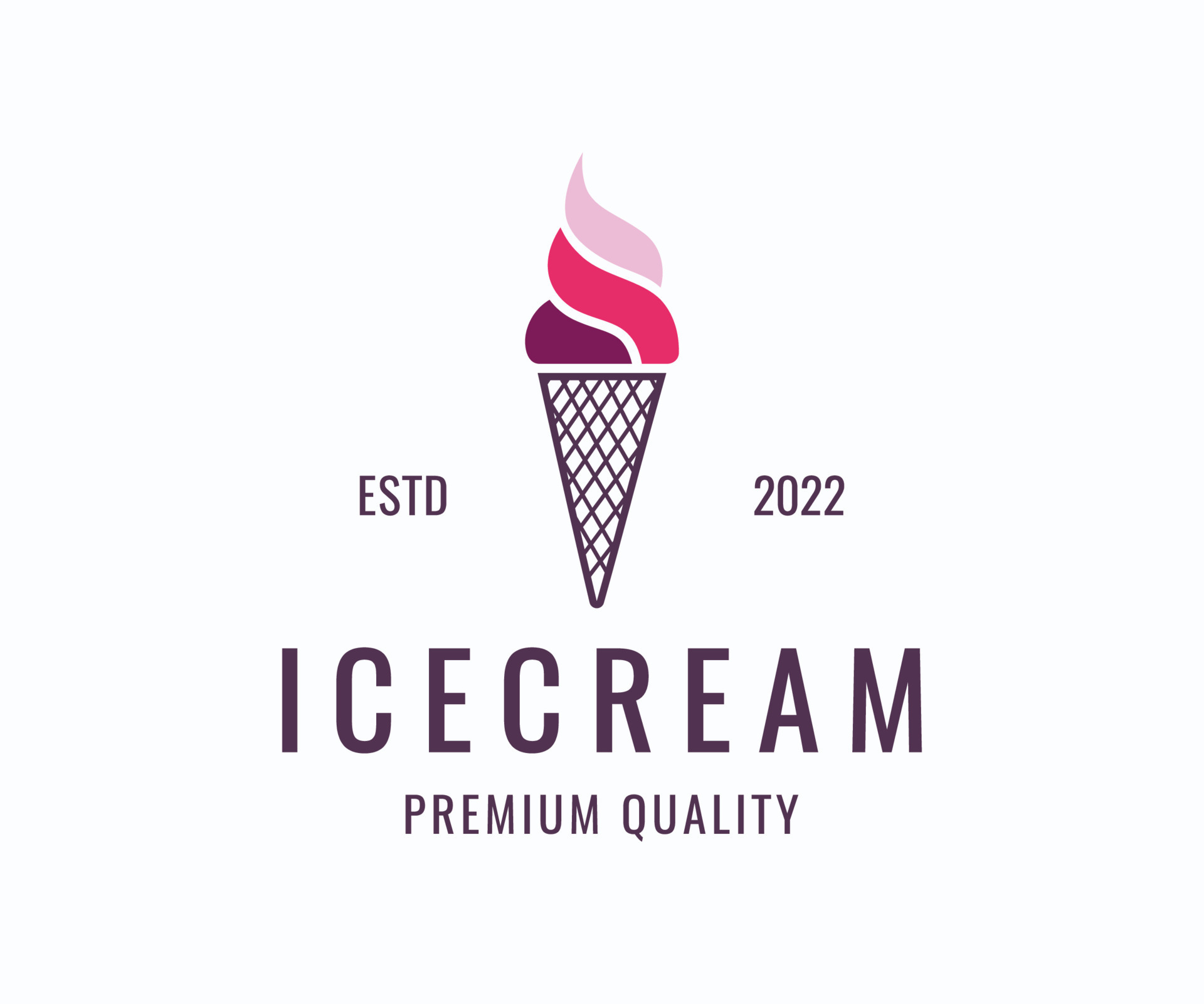 Ice cream brand logo design template 12187844 Vector Art at Vecteezy Ice cream brand logo design template 12187844 Vector Art at Vecteezy