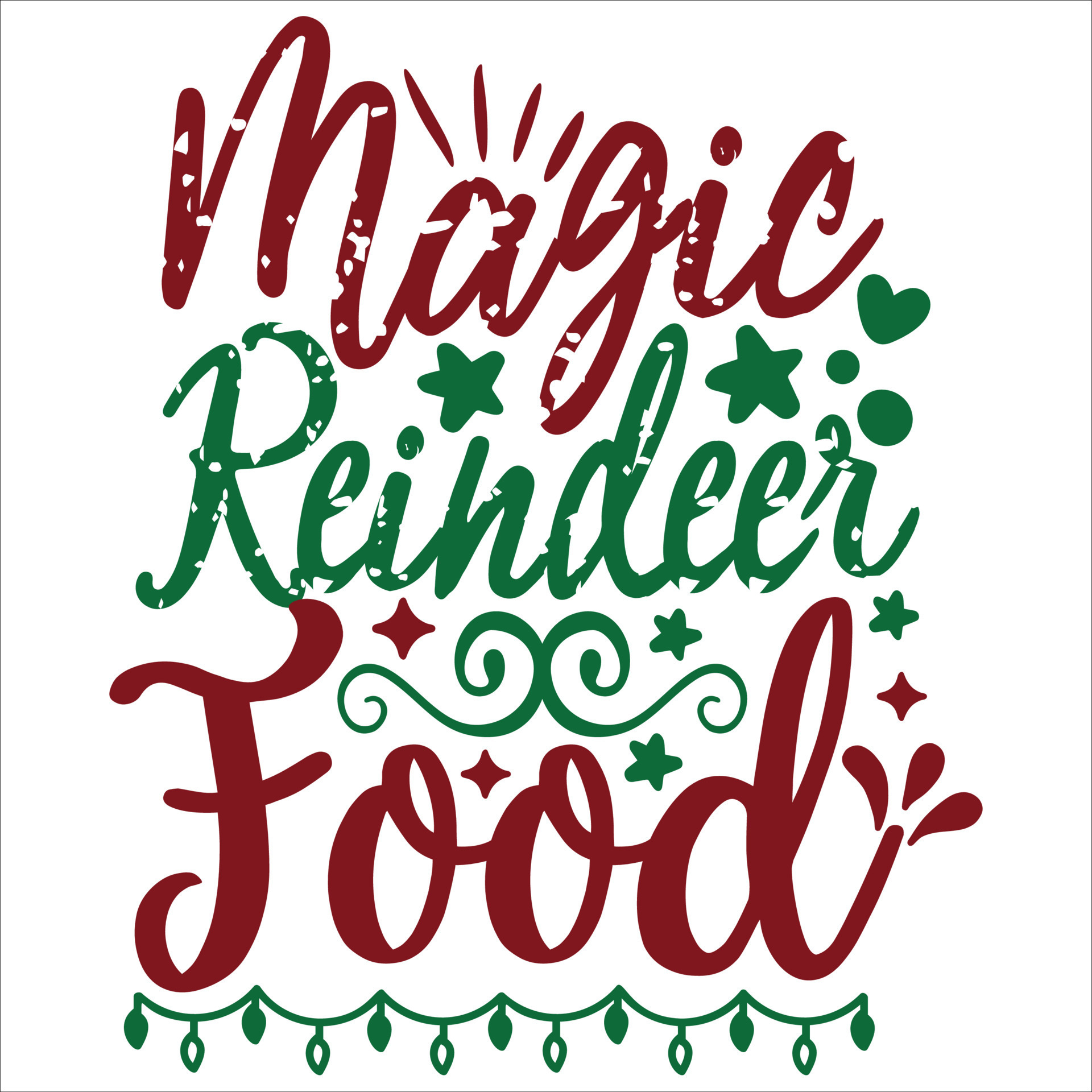 Magic Reindeer Food, Merry Christmas shirts Print Template ...
