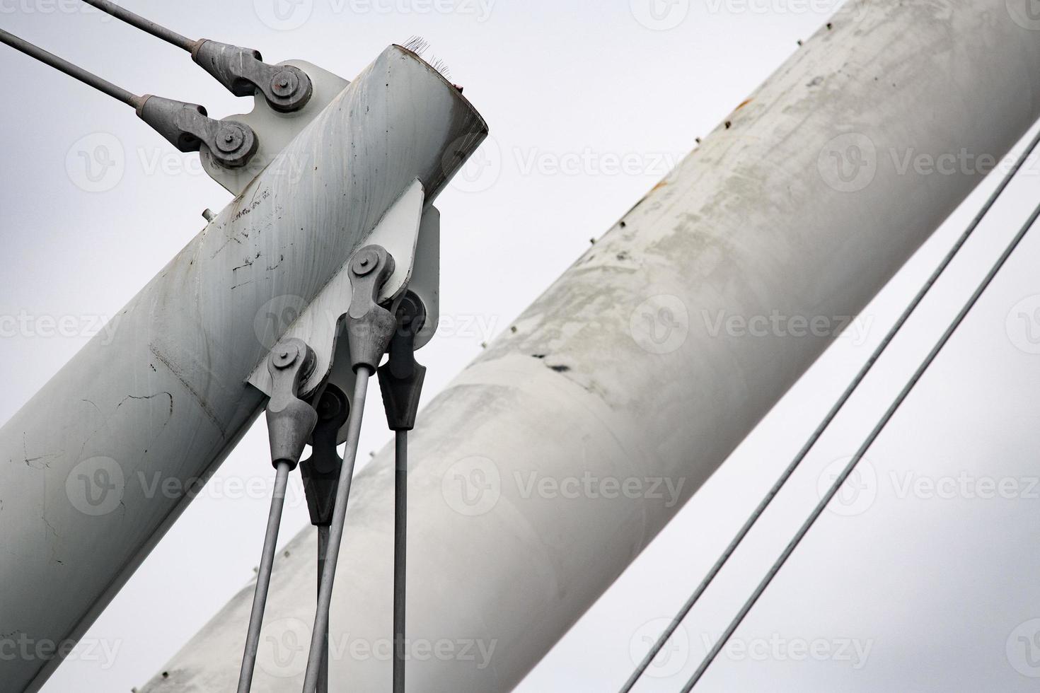 old harbor iron crane detail photo