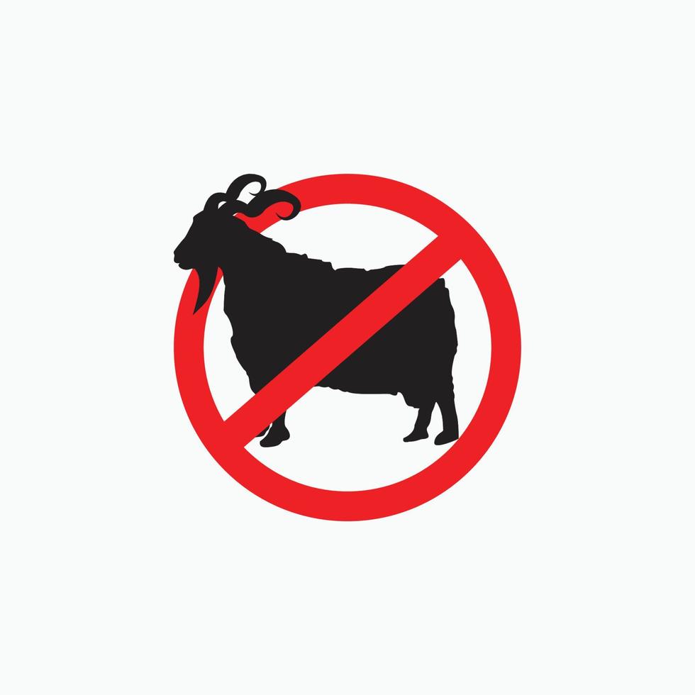 no angora goat - goat, sheep, lamb logo emblem or button icon silhouette - mammal, animal vector icon