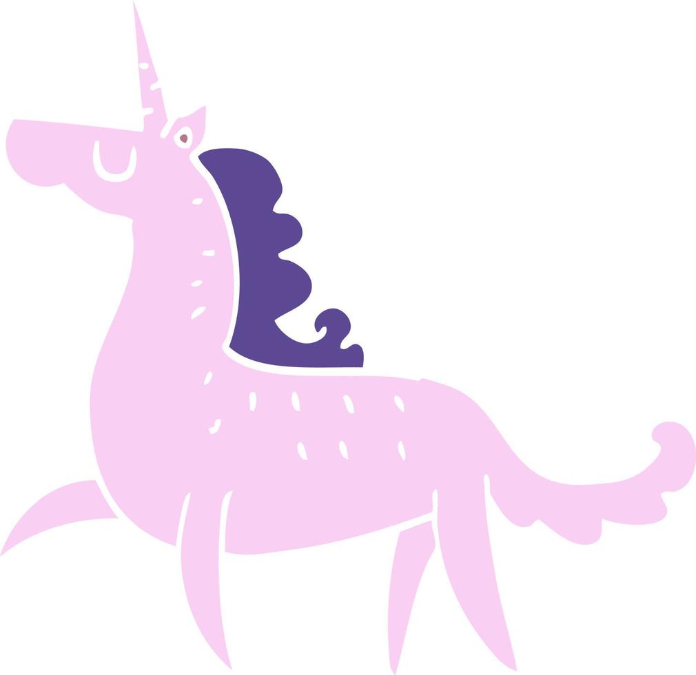 cartoon doodle magical unicorn vector