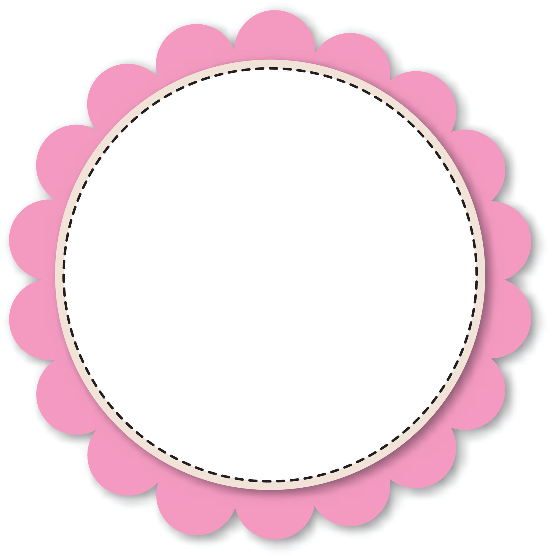 pink Frame in Vintage Vector Illustration. EPS10 12189187 Vector Art at
