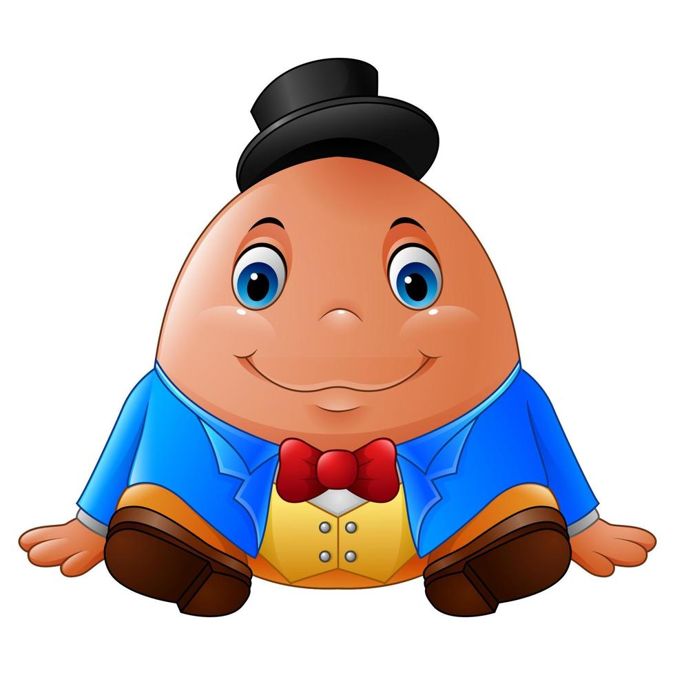 dibujos animados humpty dumpty vector