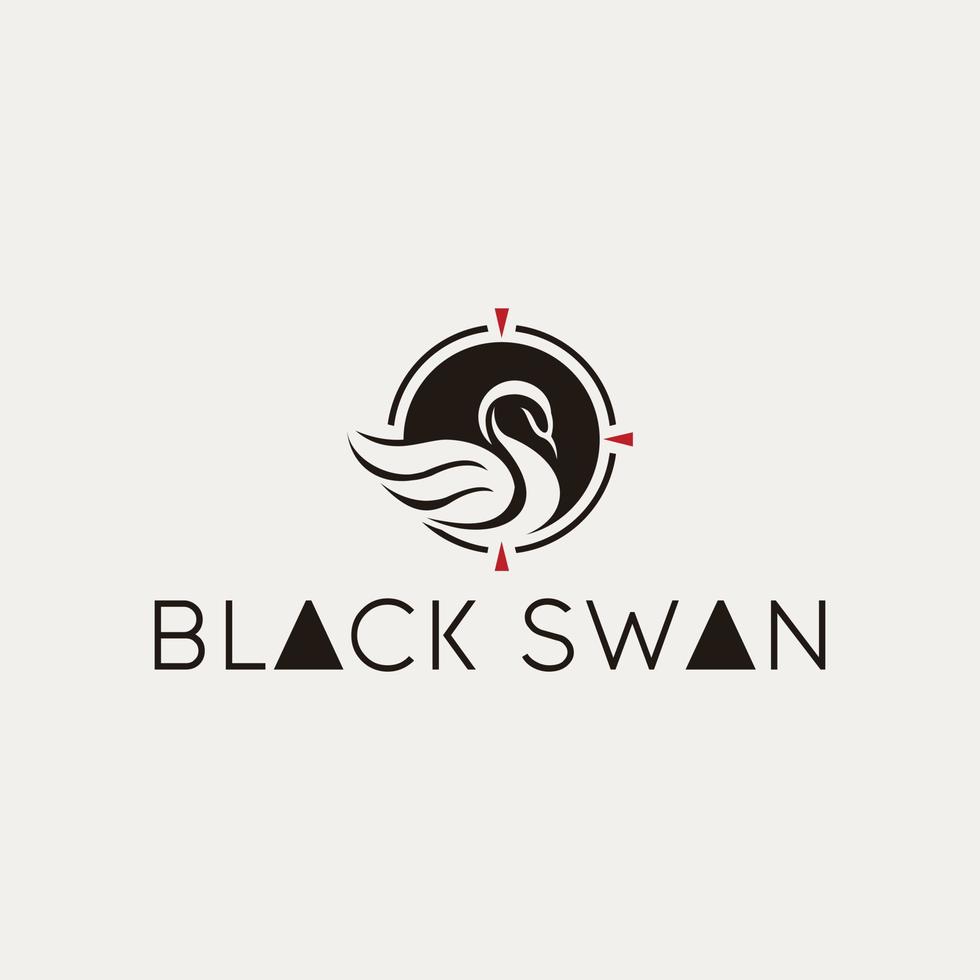 Basic RGB swan vector