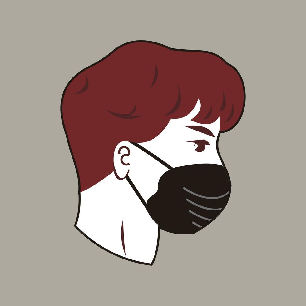 Basic RGB PEOPLE WEARING MASK vector