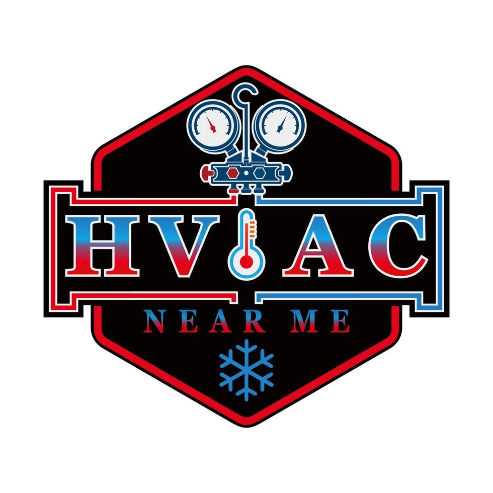 Basic RGB HVAC logo vector