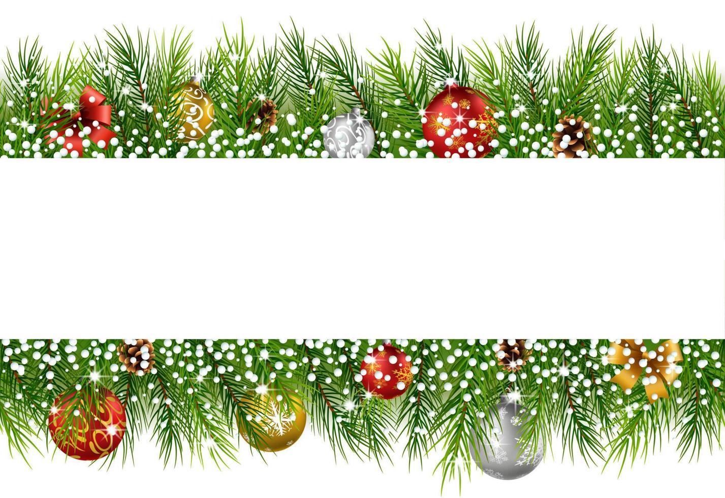 Christmas decoration with fir-tree garland isolated on white 12190237 ...