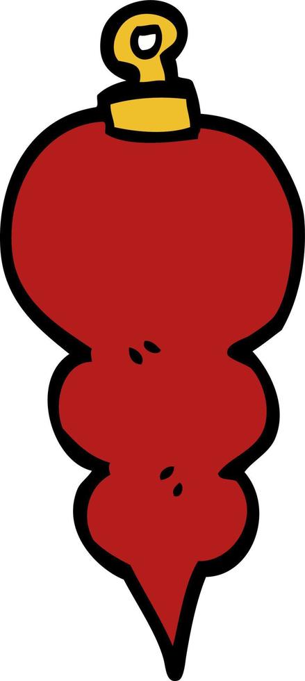 cartoon doodle xmas decoration vector