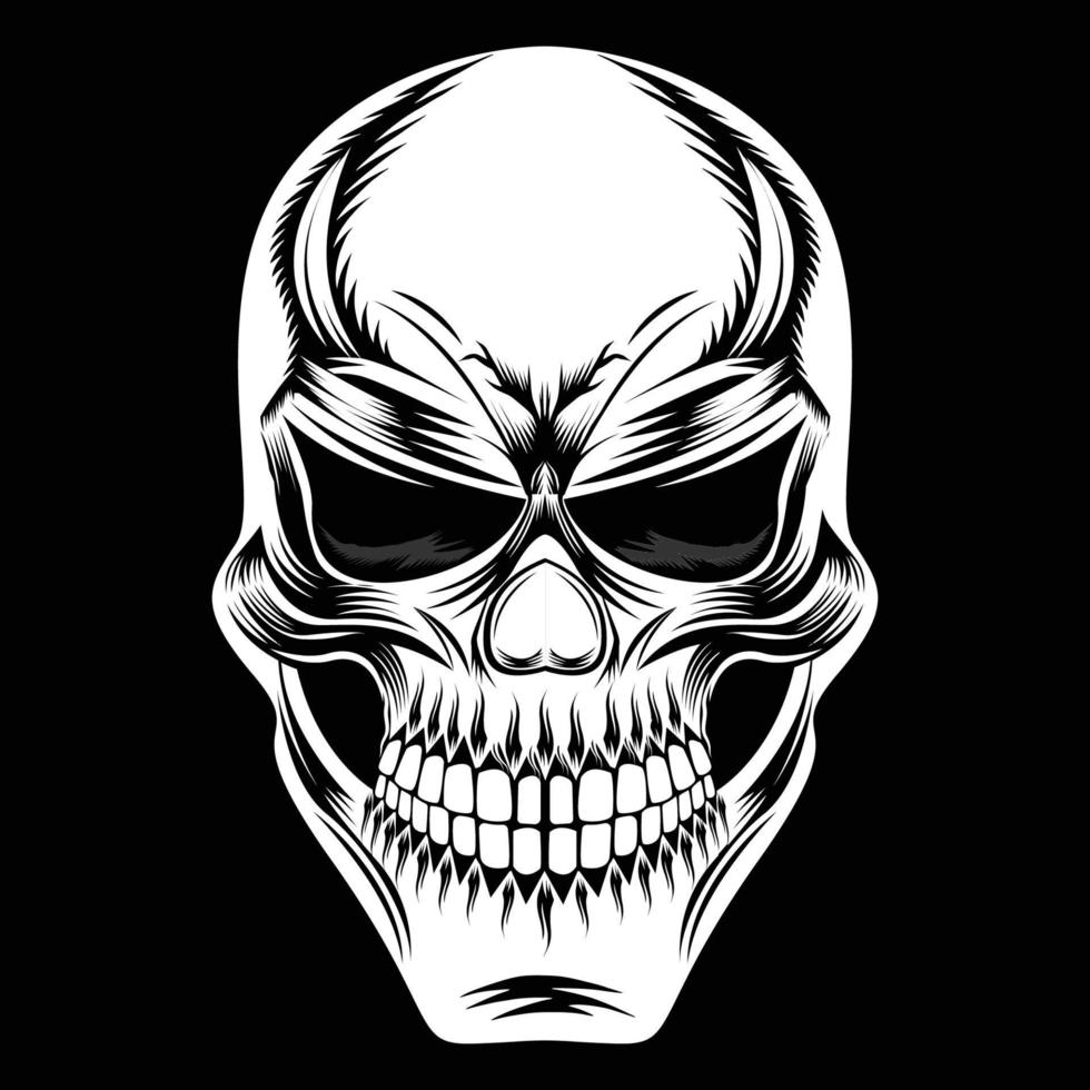 Cowboy Skull With Revolver and skull vector