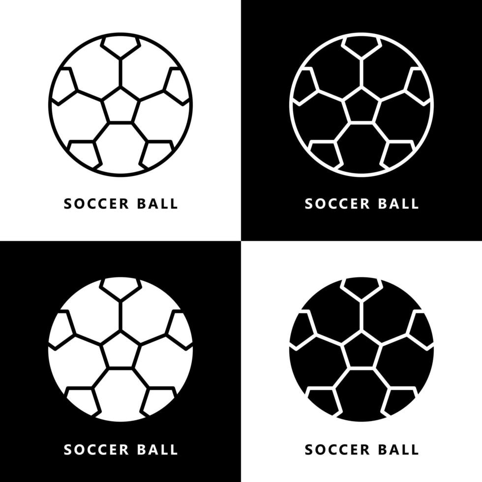 dibujos animados de icono de balón de fútbol. logotipo de vector de símbolo de bola