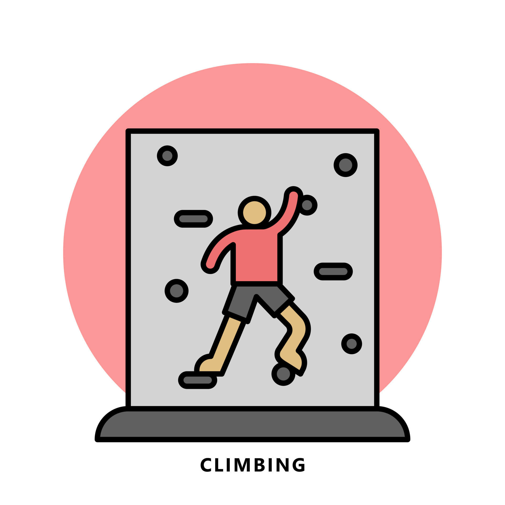 Climbing Sport Icon Symbol. Rock Climb Vector Illustration 12190555 Vector Art at Vecteezy