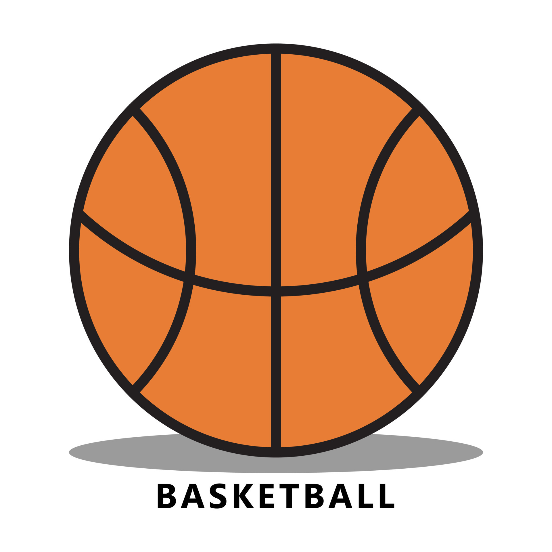 Basketball ball drawing