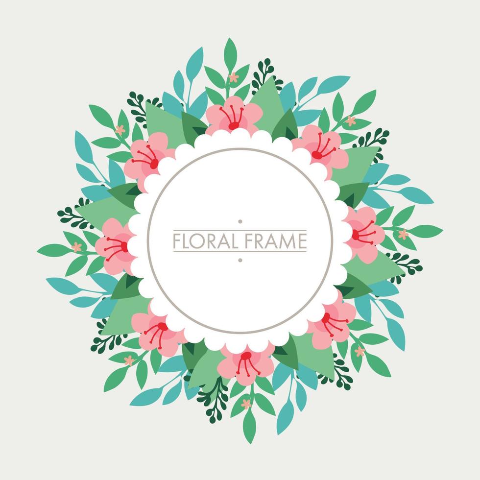 Floral Frame with a Bouquet vector