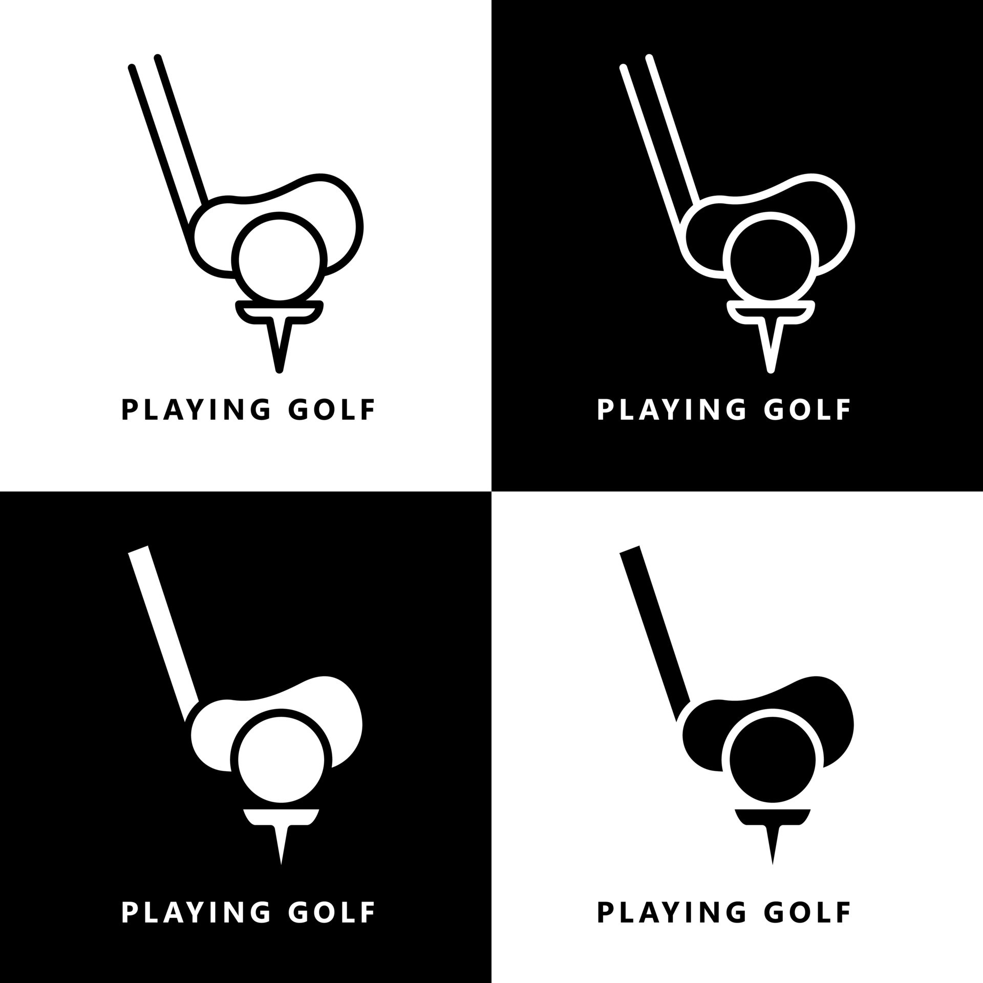 Golf Icon Cartoon. Golf Club Sport Symbol Vector Logo 12190698 Vector Art at Vecteezy Golf Icon Cartoon. Golf Club Sport Symbol Vector Logo 12190698 Vector Art at Vecteezy