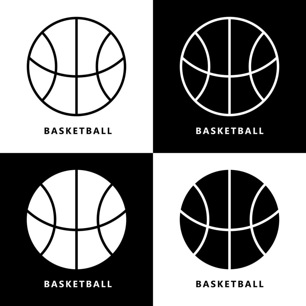 Basketball Icon Cartoon. Ball Sport Symbol Vector Logo