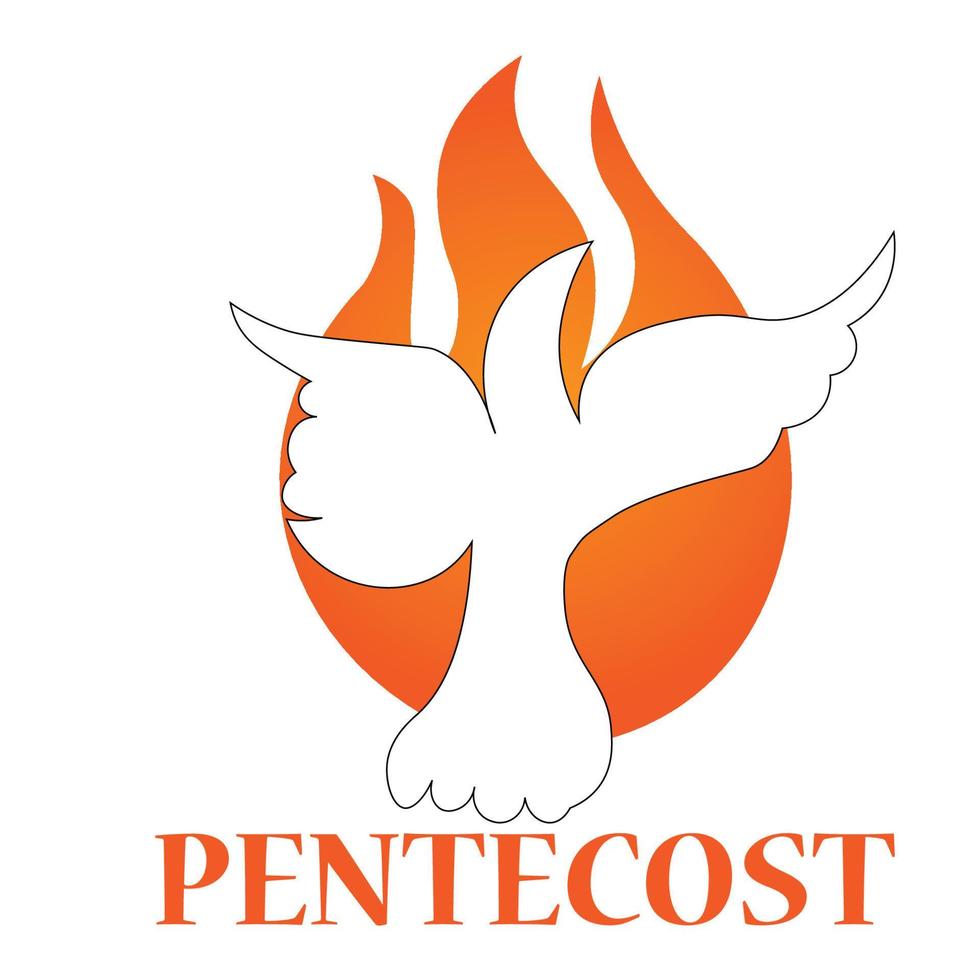 Pentecost Sunday Special Design vector