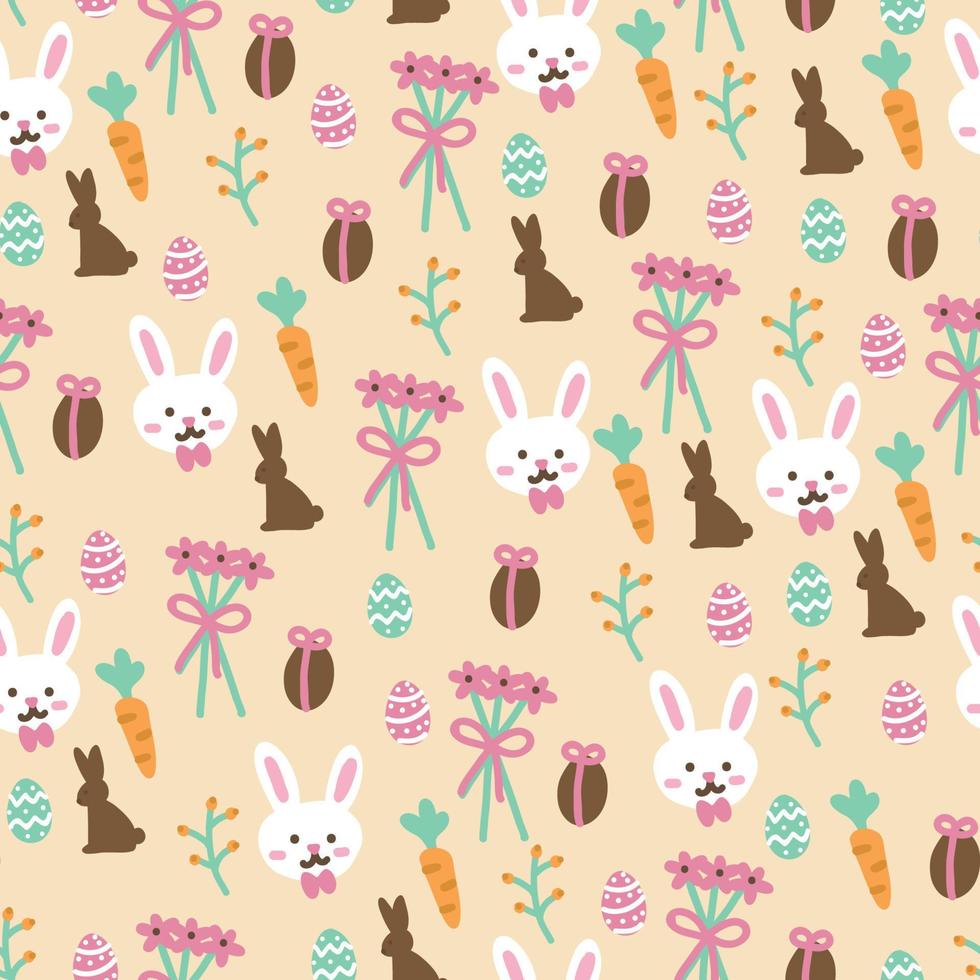 Cute Seamless Easter Pattern vector
