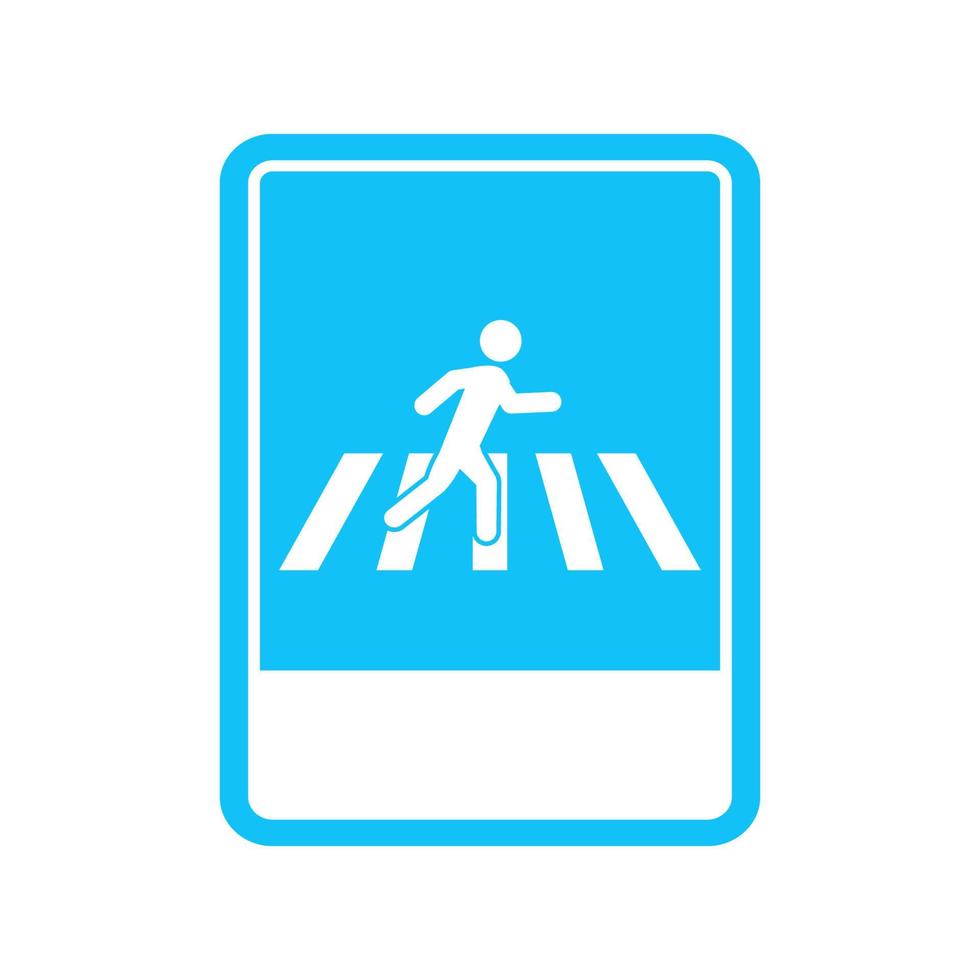 vector illustration of people crossing signs.