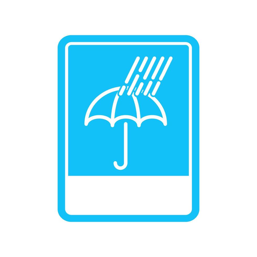 vector illustration of rain signs, waterproof goods.