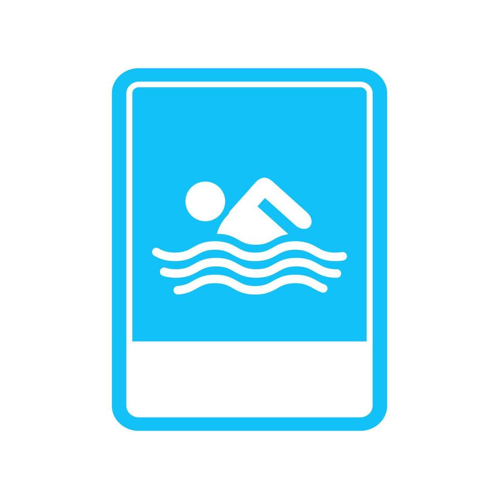 vector illustration of swimming pool signs, swimming pool signs.