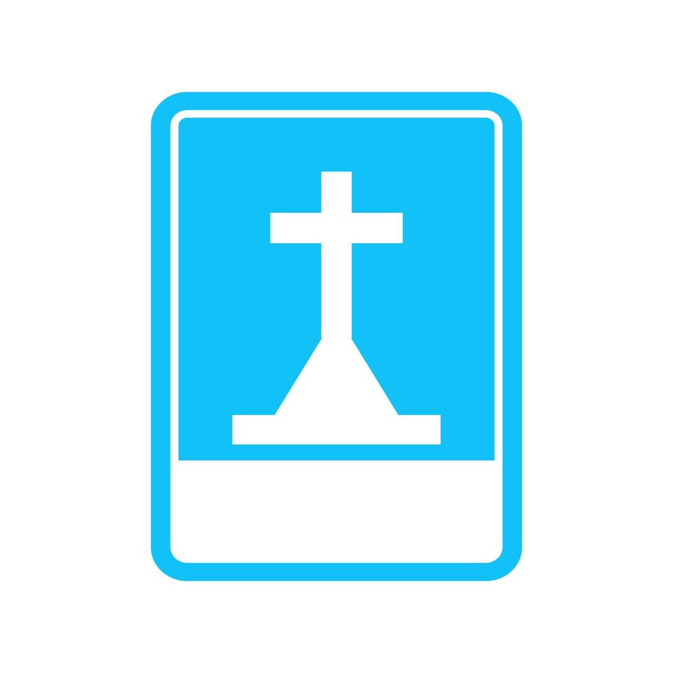 vector illustration of church signs.